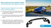 New products from plastic waste - ChemCycling project with Jaguar Land Rover.