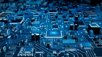High angle view of a futuristic circuit board. Created exclusively for iStockphoto. High angle view of a futuristic circuit board. Created exclusively for iStockphoto.