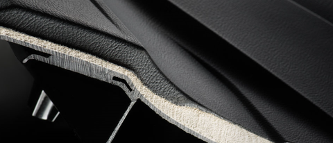 Bio-based foam, a new sustainable and lightweight automotive material.